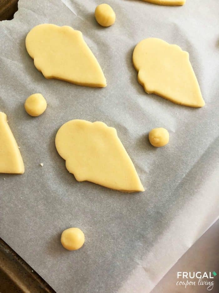 Gnome Cookie Dough with Ice Cream Cone Cookie Cutter