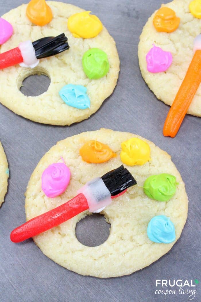 Artist Paint Palette Cookies