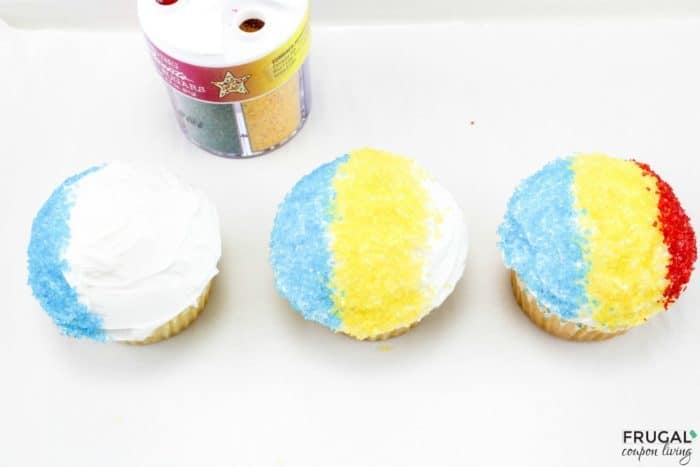 Making Snow Cone Summer Cupcakes