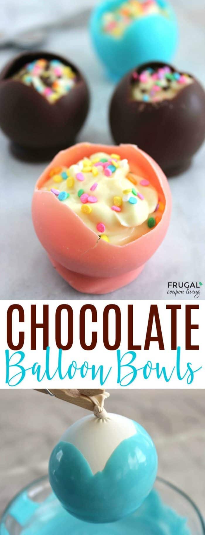 Ridiculously Easy Chocolate Pudding Bowls Made with Balloons