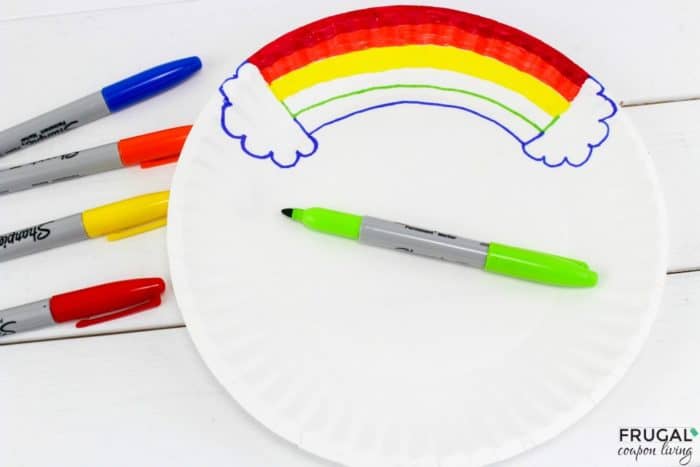 Noah's Ark Rainbow Plate for your Sunday School Craft