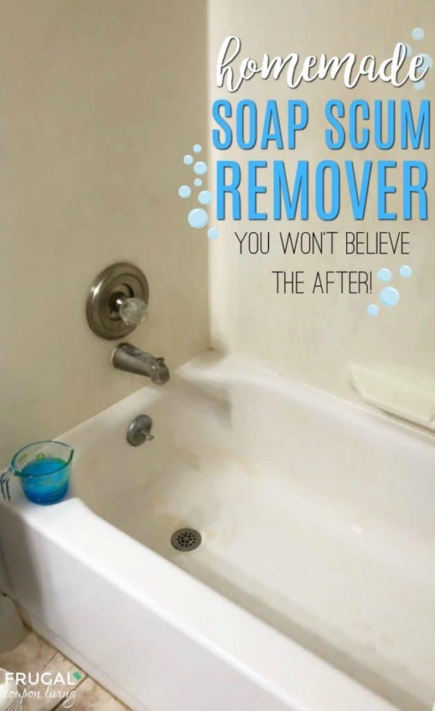 Homemade Soap Scum Remover - 2 Ingredient DIY Cleaning Solution