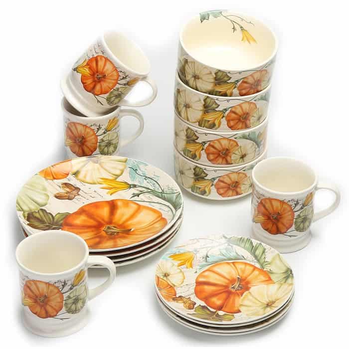 Mainstays Pumpkins and Fall Leaves Tabletop Collection