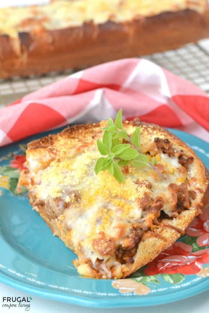 Sausage and Ricotta Pizza Stuffed Cheese Bread