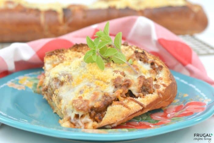 Sausage and Ricotta Pizza Stuffed Cheese Bread