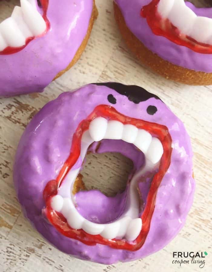 Dracula Halloween Doughnuts