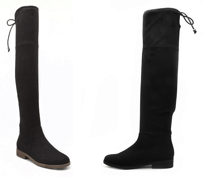 Rampage Upside Faux Suede Over-The-Knee Boots