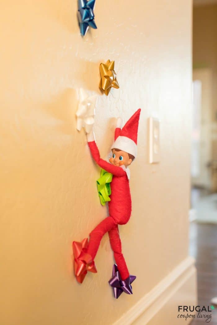 Elf on the Shelf Ideas | Bow Climbing Wall