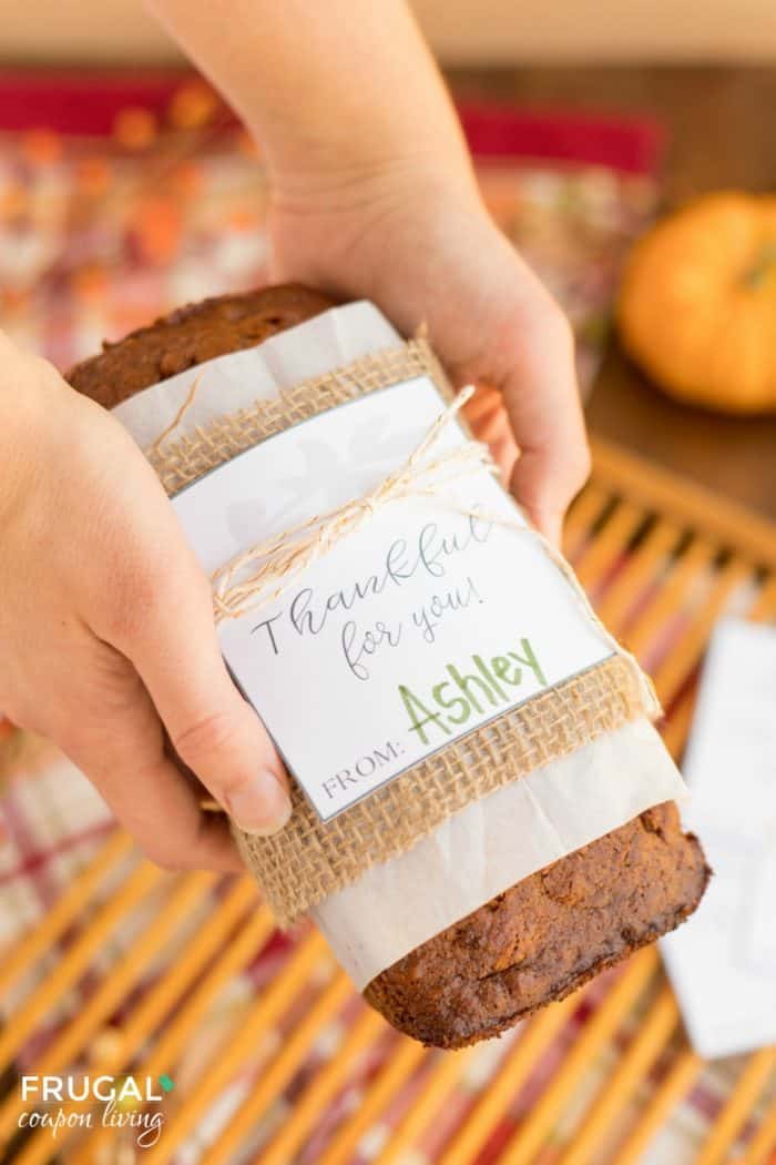 Thankful for You Gift Tag and Thanksgiving Neighbor Teacher Gift Idea