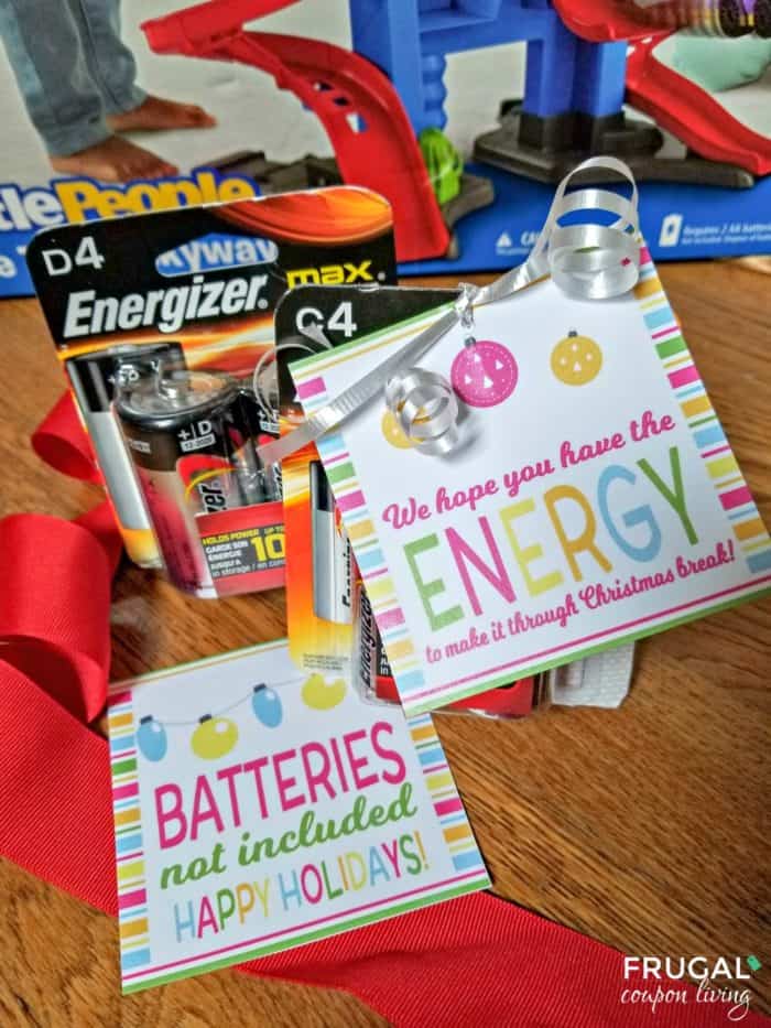 Battery Energy Holiday Gift Tag