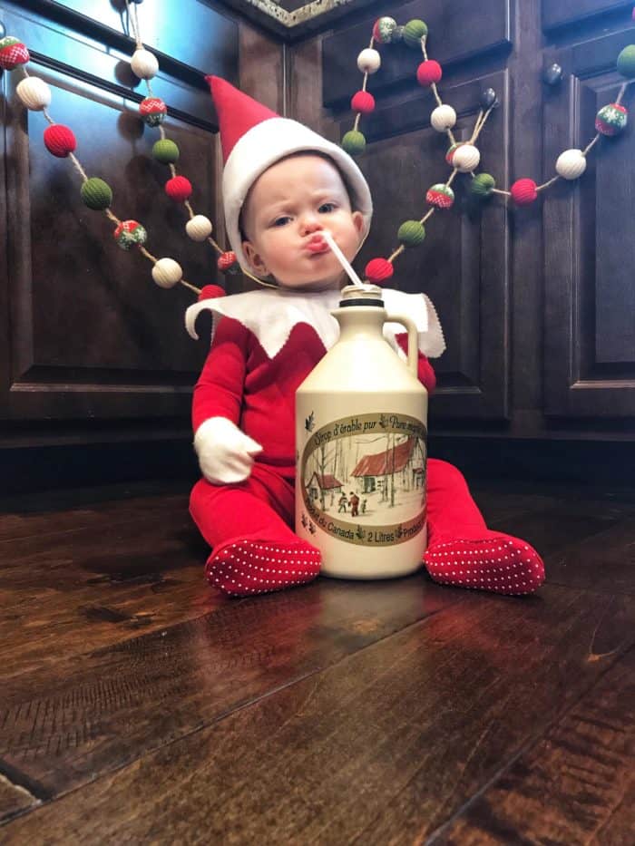 Got Syrup? Elf on the Shelf Baby Costume