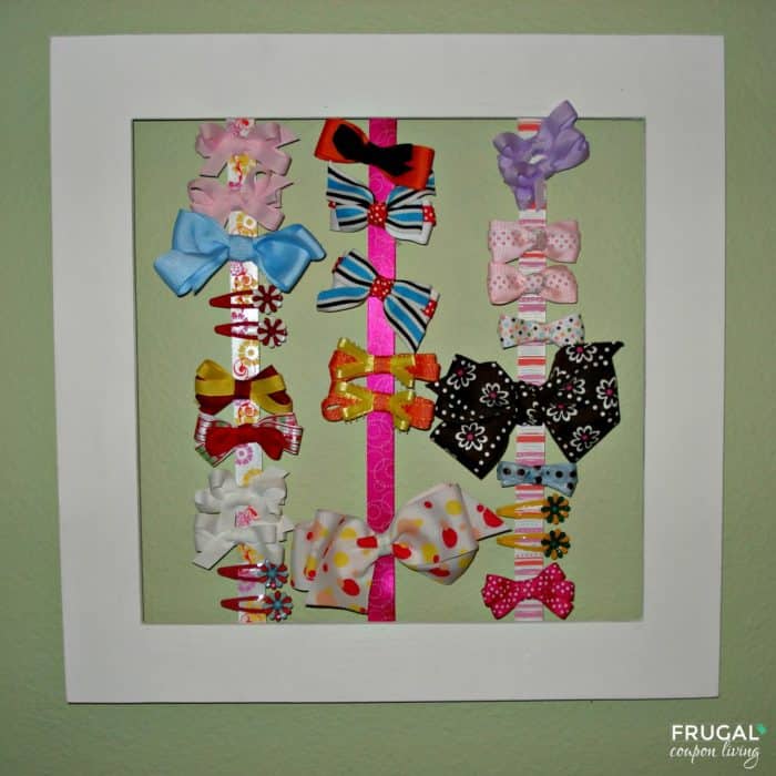 Open Picture Frame Hair Bow Holder