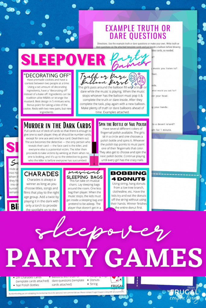 sleepover party games