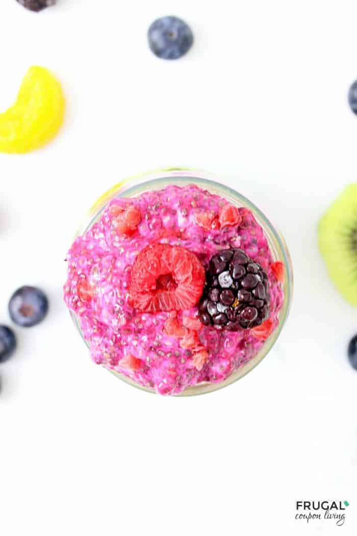 Natural Chia Pudding Parfait with Fruit