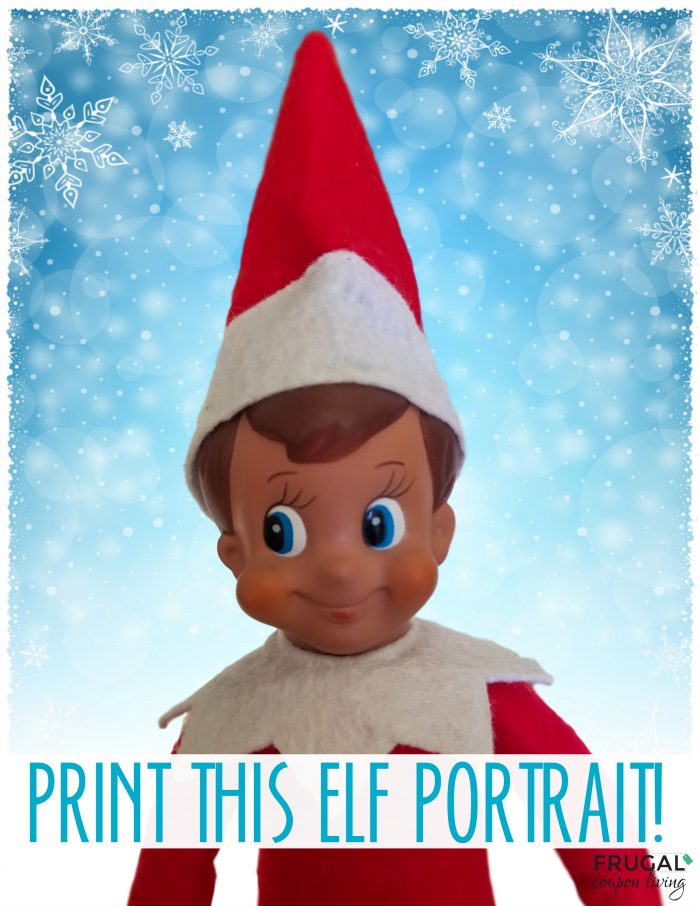 Elf on the Shelf Elf Portrait Printable