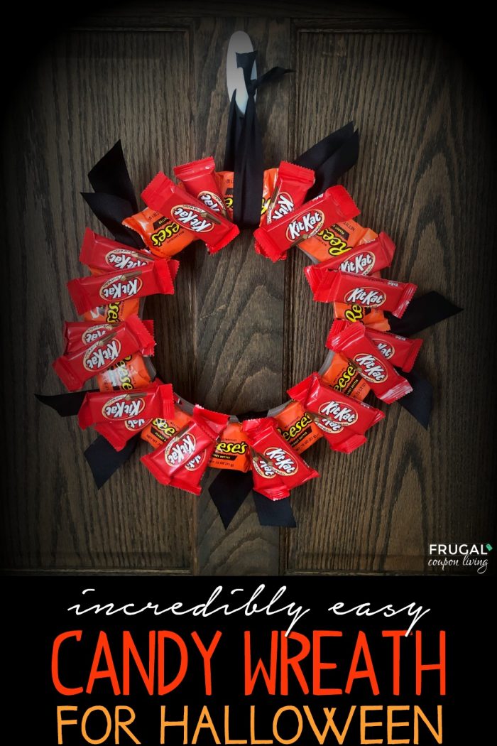 Edible Halloween Candy Wreath