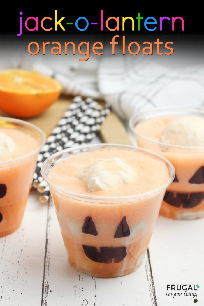 Jack-O-Lantern Orange Floats for Halloween