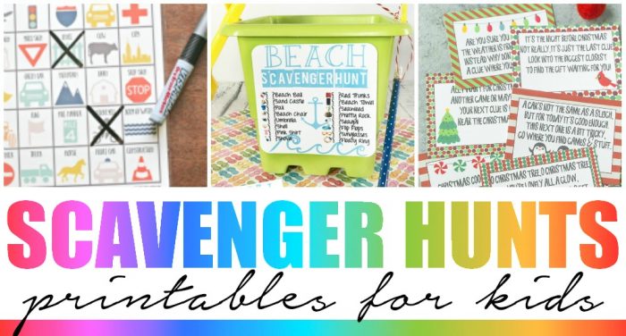 Scavenger Hunt Printables for Kids