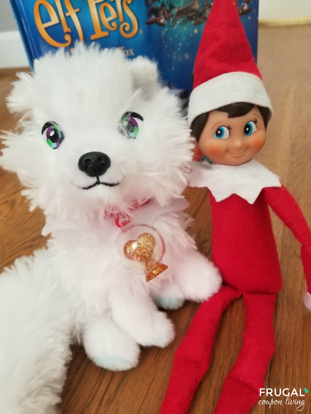 Elf on the Shelf Pets | Elf Pets Arctic Fox Plush and Snow Globe