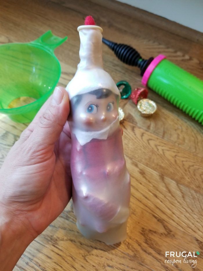 Elf on the Shelf Idea with a Balloon