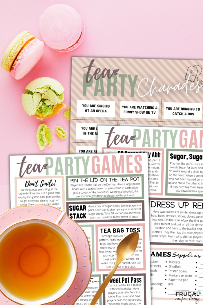 Fun tea party games