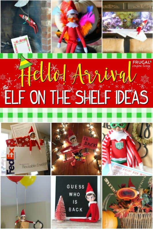 The elf on the Shelf arrival idea photos