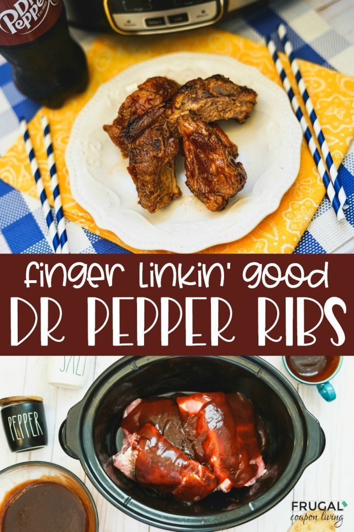 Dr. Pepper Ribs Slow Cooker