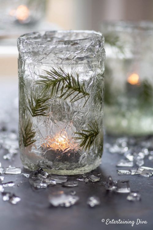 DIY ice candle holders