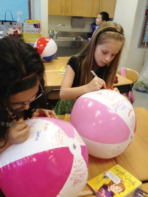 Autographs Beach Ball Activities