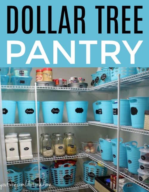 Dollar Tree Pantry Organization