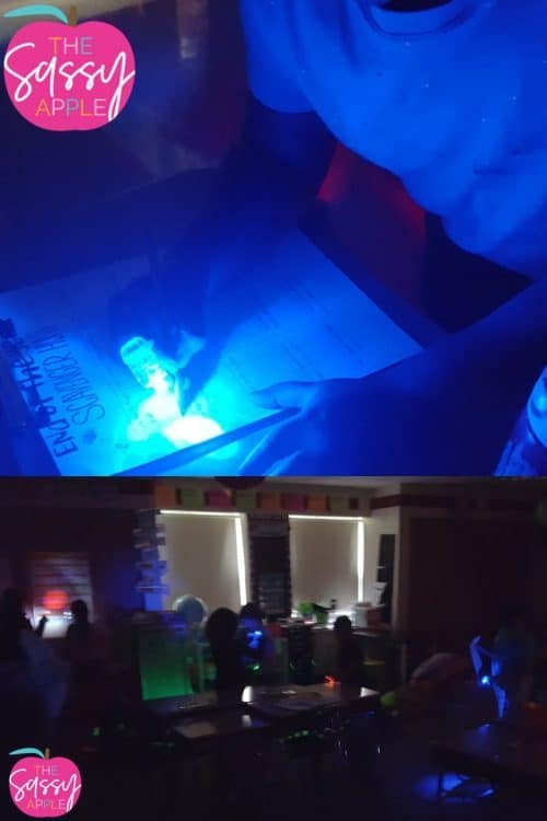 Glow in the Dark Creative Writing and Classroom