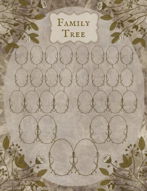 Family Reunion Family Tree Printable