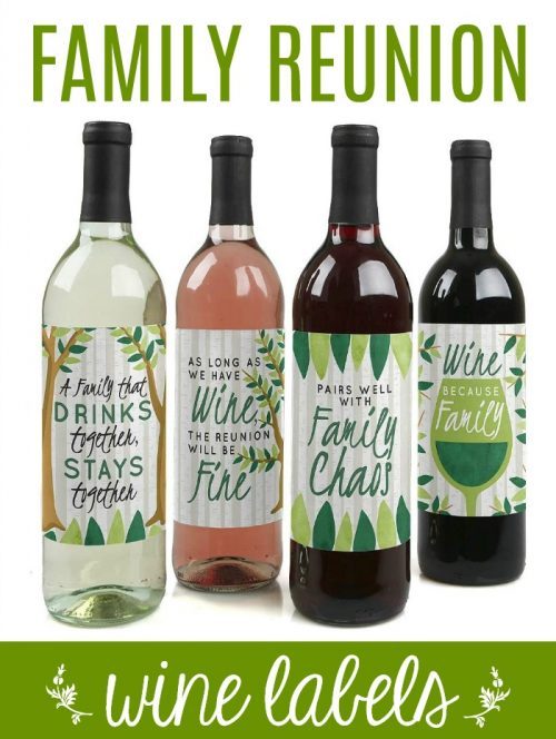 Family Reunion Wine Labels