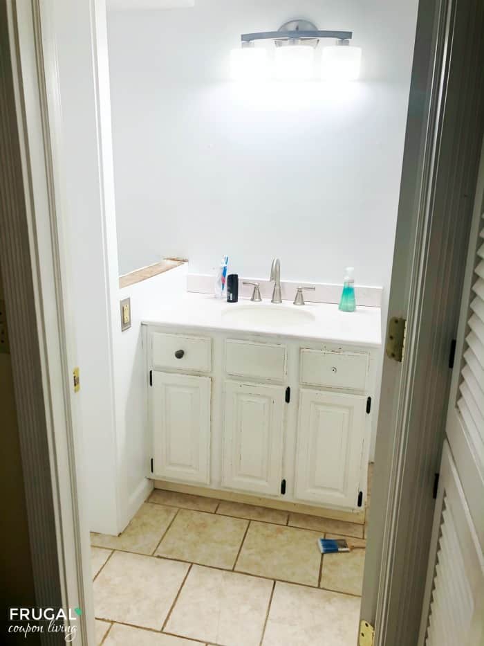 Bathroom Vanity Makeover Before