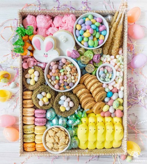 Easter Charcuterie Snack Board Idea