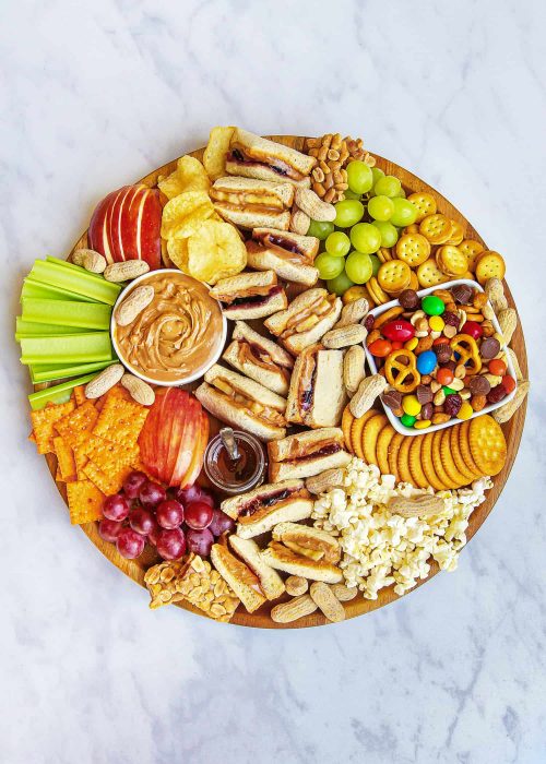 PB&J Snack Board for Lunch