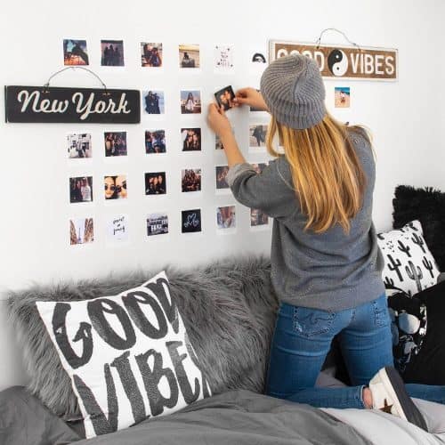 College Dorm Decor Ideas | Peel & Stick Picture Wall