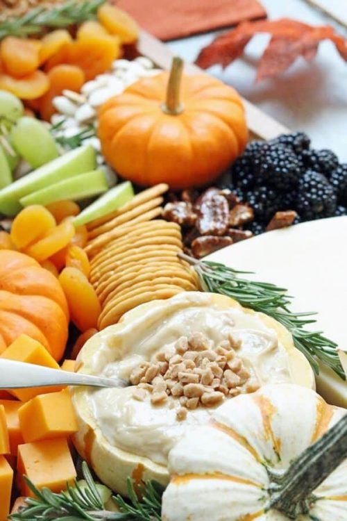 Thanksgiving Appetizer Snack Board for November Hosting Ideas