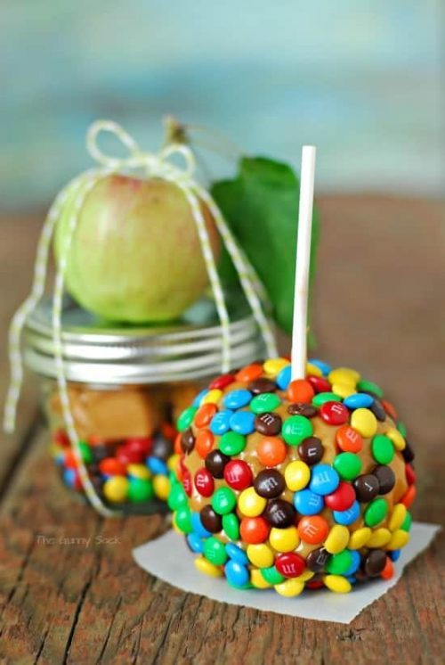 Dessert in a Jar Caramel Apple Halloween Gift