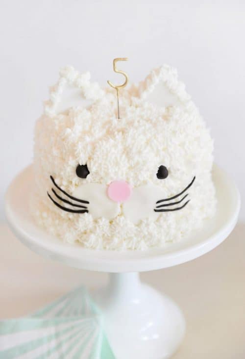 purr-fect cat themed birthday party cake ideas