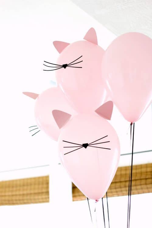 Cat Birthday Party Balloons - Kitty Party Decor & Crafts