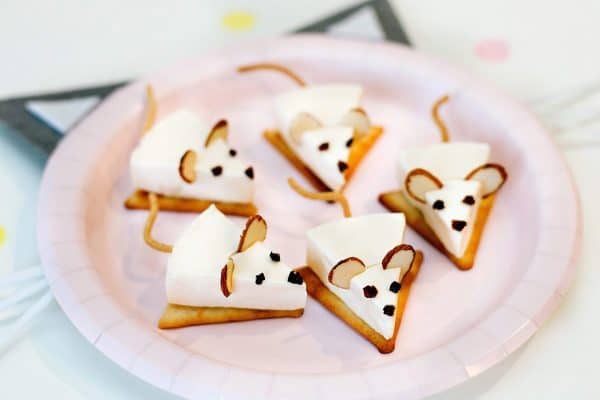 Cheese Mice | Cat Birthday Party Recipe and Food