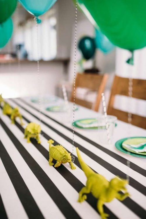 Dinosaur Party Tablescape and Centerpiece