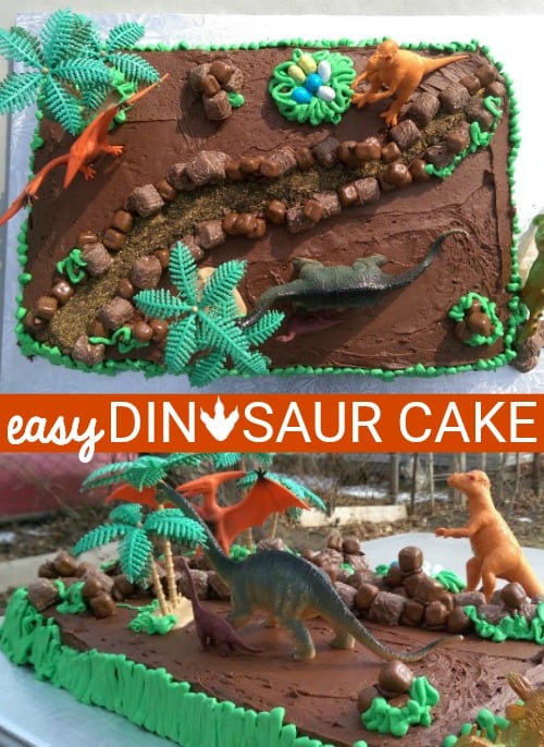 Easy Dinosaur Cake