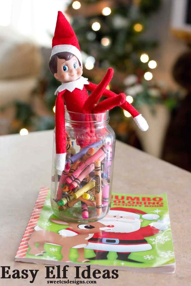 Elf on the Shelf Coloring | Elf Ideas for Preschool Kids