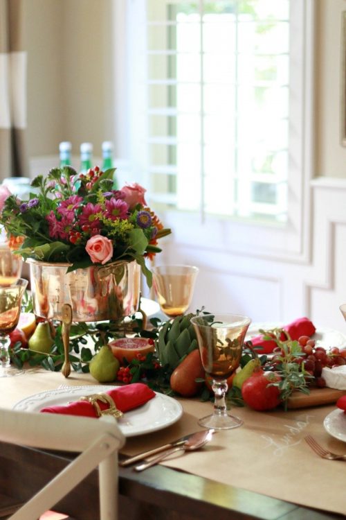 Edible Thanksgiving Table Runner & Centerpiece