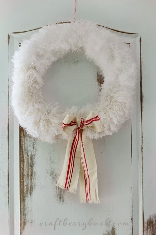 Dollar Tree Christmas Wreath Craft & Decorations