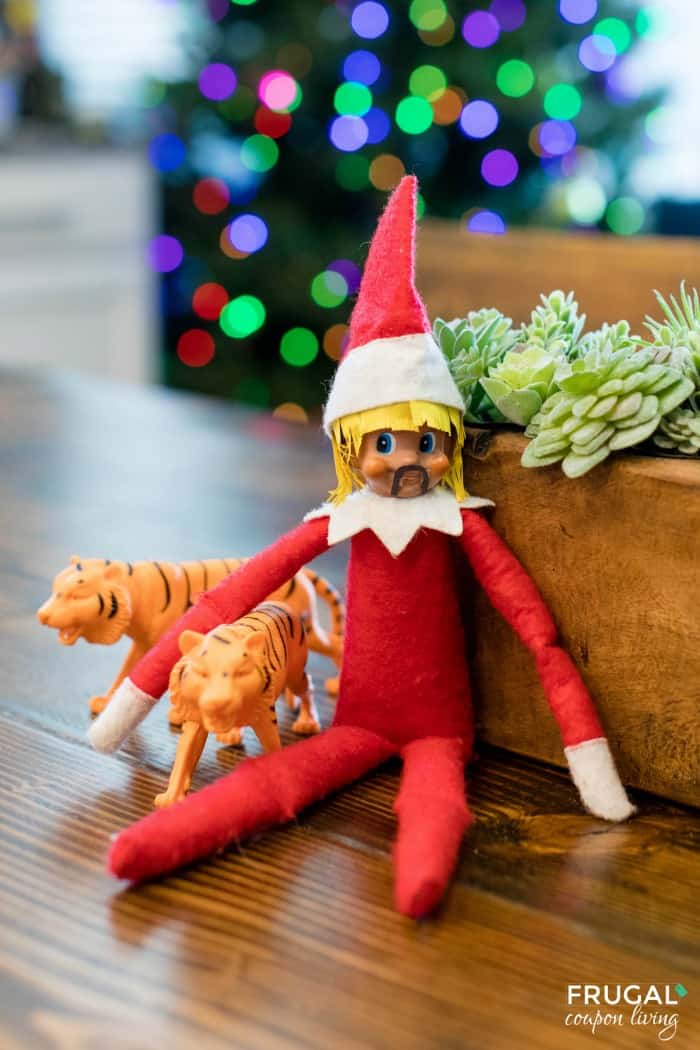 funny elf on the shelf tiger king joe exotic 2020 Pandemic Elf on the Shelf Idea