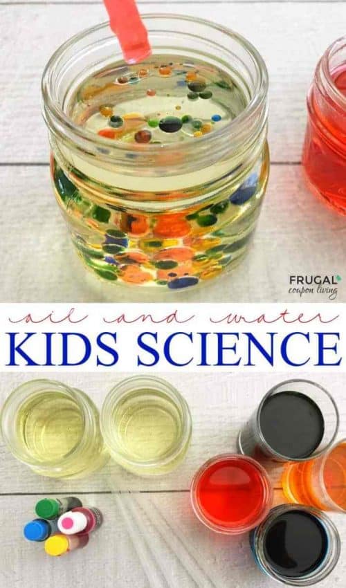 Oil & Water Kids Science Project and Stem Activities