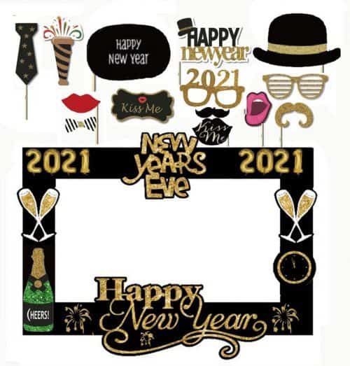 New Year's Eve Photo Booth & Activities for Kids